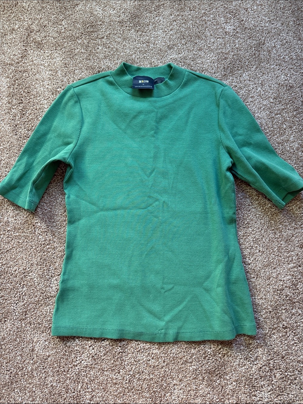 Maeve Emerald Crewneck Short-Sleeve Knit Tee